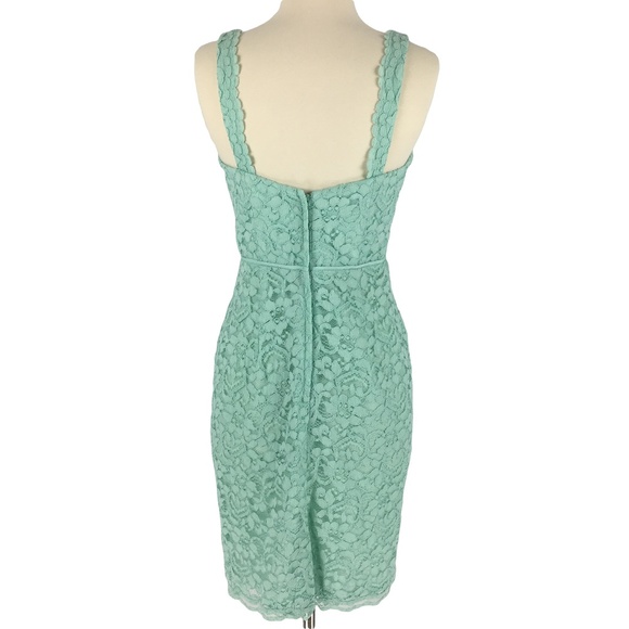 David's Bridal Short Tank Lace Dress w/ V Neckline - Picture 3 of 7